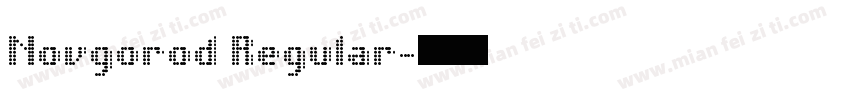Novgorod Regular字体转换